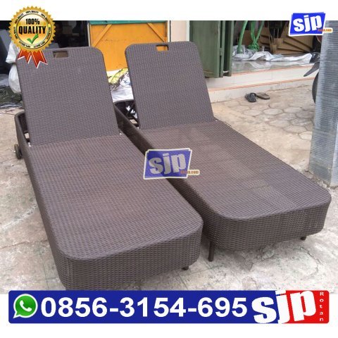 pabrik pengrajin sunbedpool rattan syentetic sunbed sun lounger kursi santai kolam renang rotan sintetis